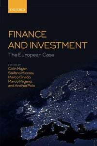 Finance And Investment: The European Case.