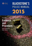 Blackstone's Police Manual Volume 2: Evidence And Procedure 2015 (blackstone's Police Manuals).