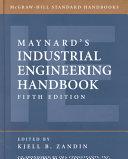 Maynard's industrial engineering handbook.