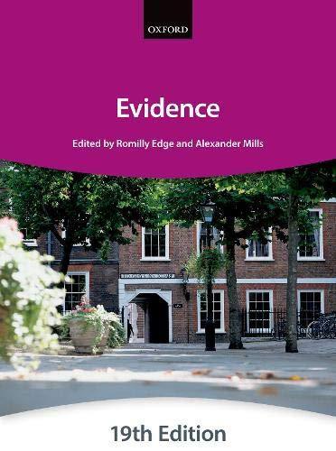 Evidence (bar Manuals).