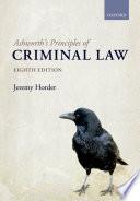 Ashworth's principles of criminal law.