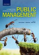 A Practical Introduction To Public Management.