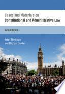 Cases & Materials On Constitutional & Administrative Law.