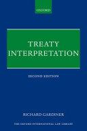Treaty Interpretation (oxford International Law Library).