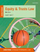 Equity & Trusts Law Directions.